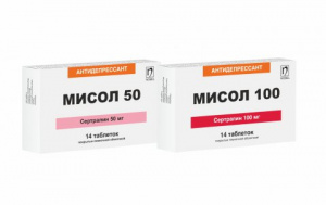 Мисол 50 мг №14 табл (сертралин)