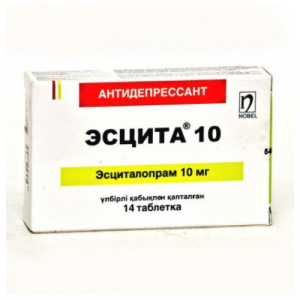 Эсцита 10 мг №14 табл (эсциталопрам)