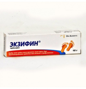 Экзифин крем 1% -10г (тербинафин)