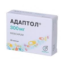 Адаптол 300 мг №20 капс (мебикар)
