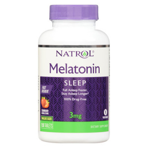 Natrol Мелатонин 3мг №60 (улучш.качество сна и общ.сост.здоровья)(НОВ)