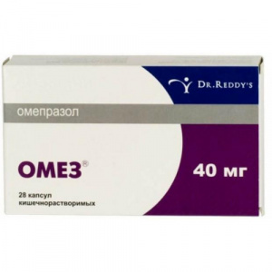 Омез 40 мг №28 капс (омепразол)