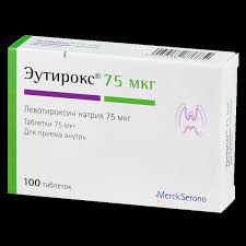 Эутирокс  75 мкг №100 табл (левотироксин натрия)