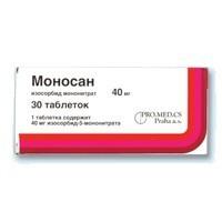 Моносан 40 мг №30 табл (изосорбида мононитрат)