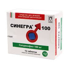 Синегра 100 мг №12 табл (силденафил)