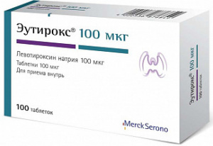 Эутирокс 100 мкг №100 табл (левотироксин натрия )