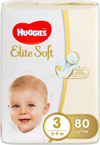 Подгузники детские huggies Elite soft 3 80 545295