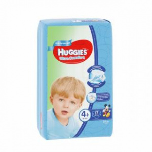 Подгузники детские huggies Ultra Comfort 4+ 17 Boy 543772*8
