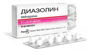 Диазолин 0,1 г №10 табл (мебгидролин)