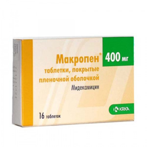 Макропен 400 мг №16 табл