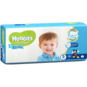 Подгузники детские huggies Ultra Comfort 5 56 boys 543635*2