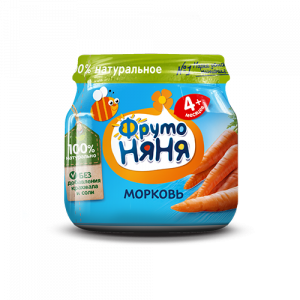 Дет.пит.Фрутоняня пюре 80 гр. морковь 004952*12