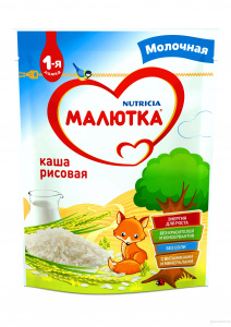 Дет.пит.Малютка молочная каша рисовая 220гр 010020*12