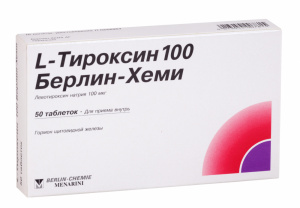 L-тироксин 100 берлин-хеми 100 мкг №50 табл (Левотироксин) (НОВ)