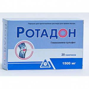 Ротадон 1500 мг №20 порошок д/приг р/ра (глюкозамина сульфат)