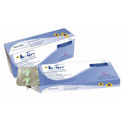 L-Цет 5 мг № 30 табл (левоцетеризин)