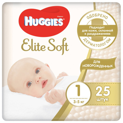 Подгузники детские huggies Elite soft 1 25 547923