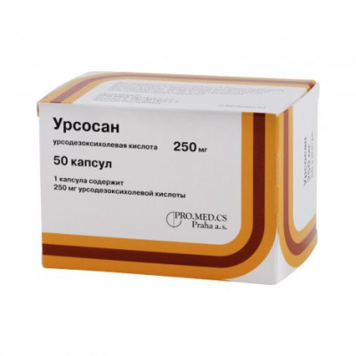 Урсосан 250 мг №50 капс (урсодезоксихолевая к-та)