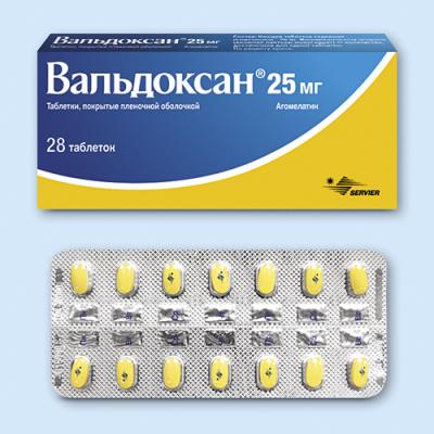 Вальдоксан 25 мг №28 табл (агомелатин)