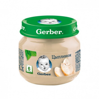 Дет.пит.Нестле Пюре Gerber 80гр цыпленок 915568/613973*6