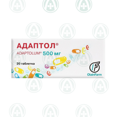 Адаптол 500 мг №20 табл (мебикар)