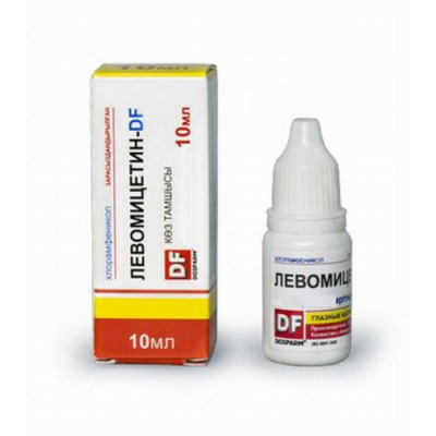 Левомицетин-DF 0,5% 10мл глазные капли (хлорамфеникол)