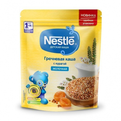 Дет.пит.Нестле Каша дж nestle молочная гречневая с курагой 220гр 005355*9