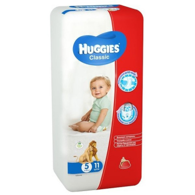 Подгузники детские huggies classic 5 11 (11-25 кг) 543161*12